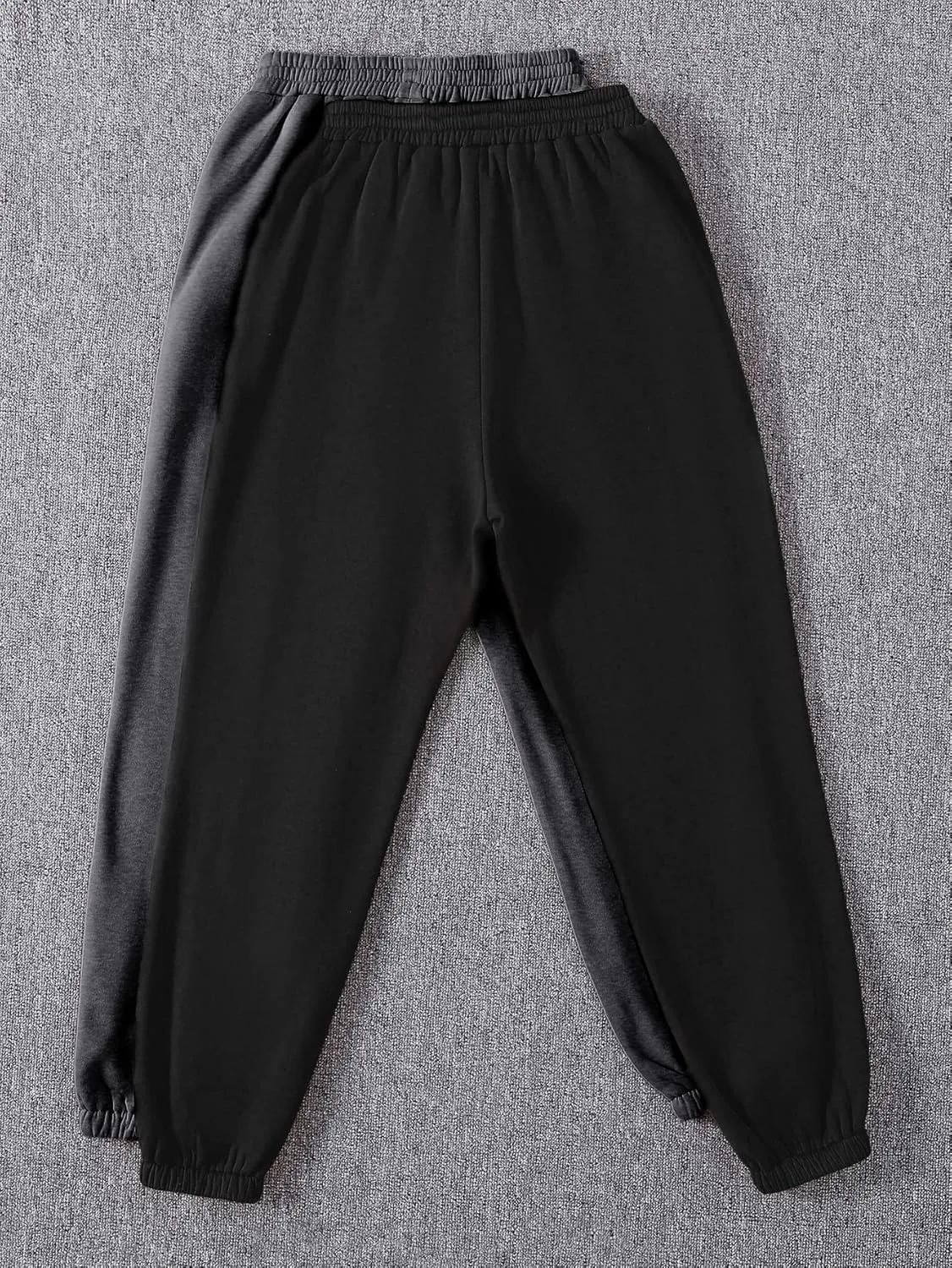 MakeMeChic Women's 4pack Thermal Lined Jogger Sweatpants Workout Running Lounge Pants