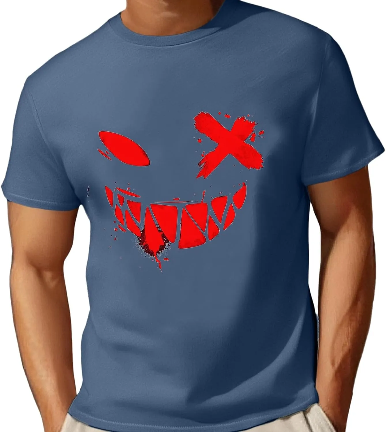 Men Graphic T Shirts,Men's T-Shirt Funny Graphic Relaxed Fit Athletic Running Tee Lightweight