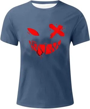 Men Graphic T Shirts,Men's T-Shirt Funny Graphic Relaxed Fit Athletic Running Tee Lightweight