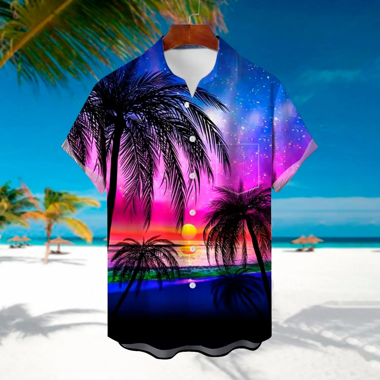 Men Hawaiian Shirts Button Down Tropical Holiday Beach Shirts Tropical Shirts for Men Custom Hawaiian Shirt for Men