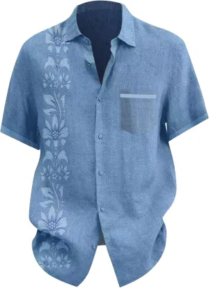 Men Hawaiian Shirts Button Down Tropical Holiday Beach Shirts Tropical Shirts for Men Custom Hawaiian Shirt for Men