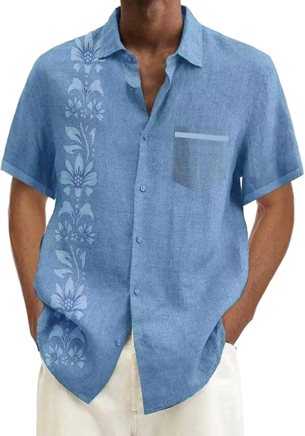 Men Hawaiian Shirts Button Down Tropical Holiday Beach Shirts Tropical Shirts for Men Custom Hawaiian Shirt for Men