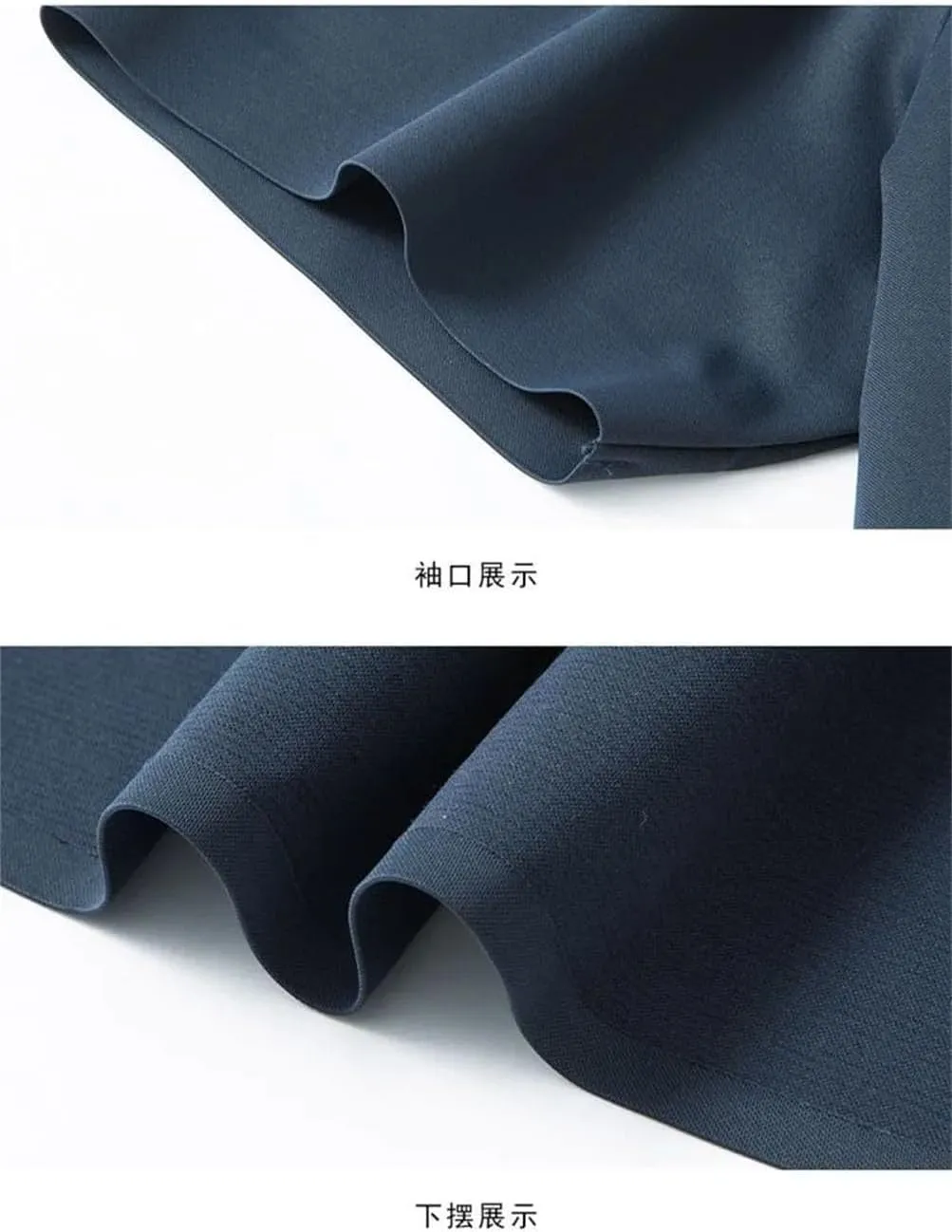 Men Long Sleeve Dress Shirts Business Button Invisible Elastic Tops Casual Button Down Shirts Solid Formal Shirt