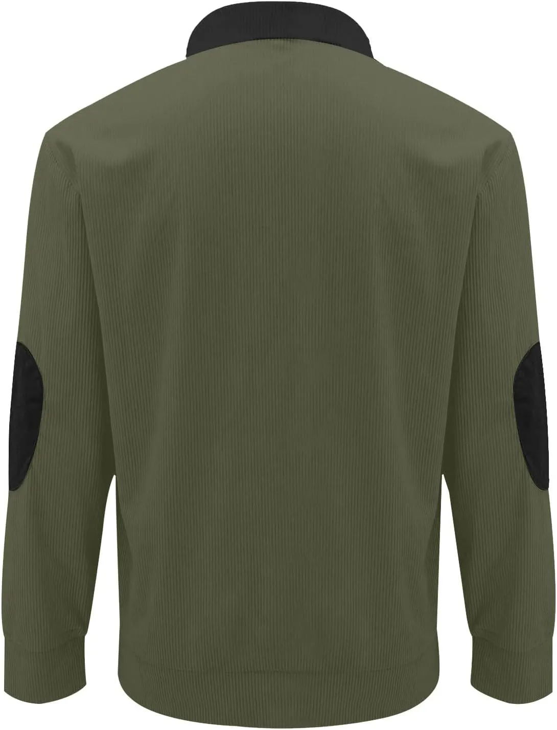 Men Pullover Sweater Button V Neck Solid Color Long Sleeve Loose T-Shirt Top