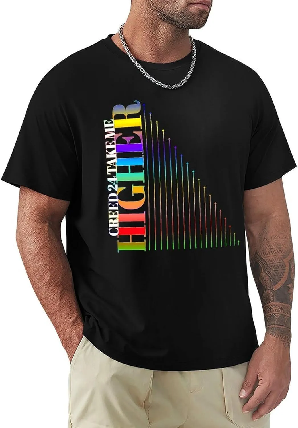 Men's Breathable Cotton T-Shirts Comfortable Cool Casual Crew Neck Shirts