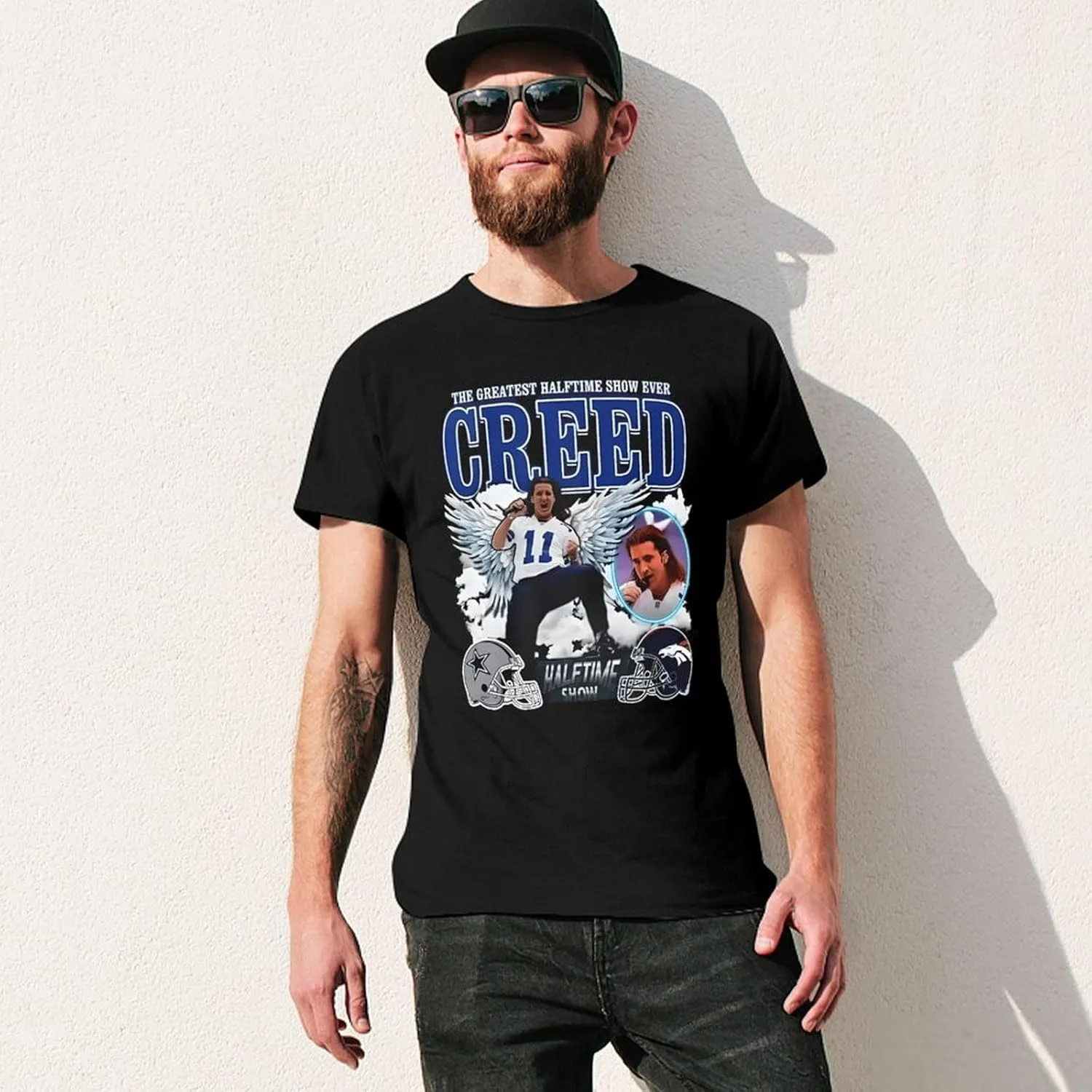 Men's Breathable Cotton T-Shirts Comfortable Cool Casual Crew Neck Shirts