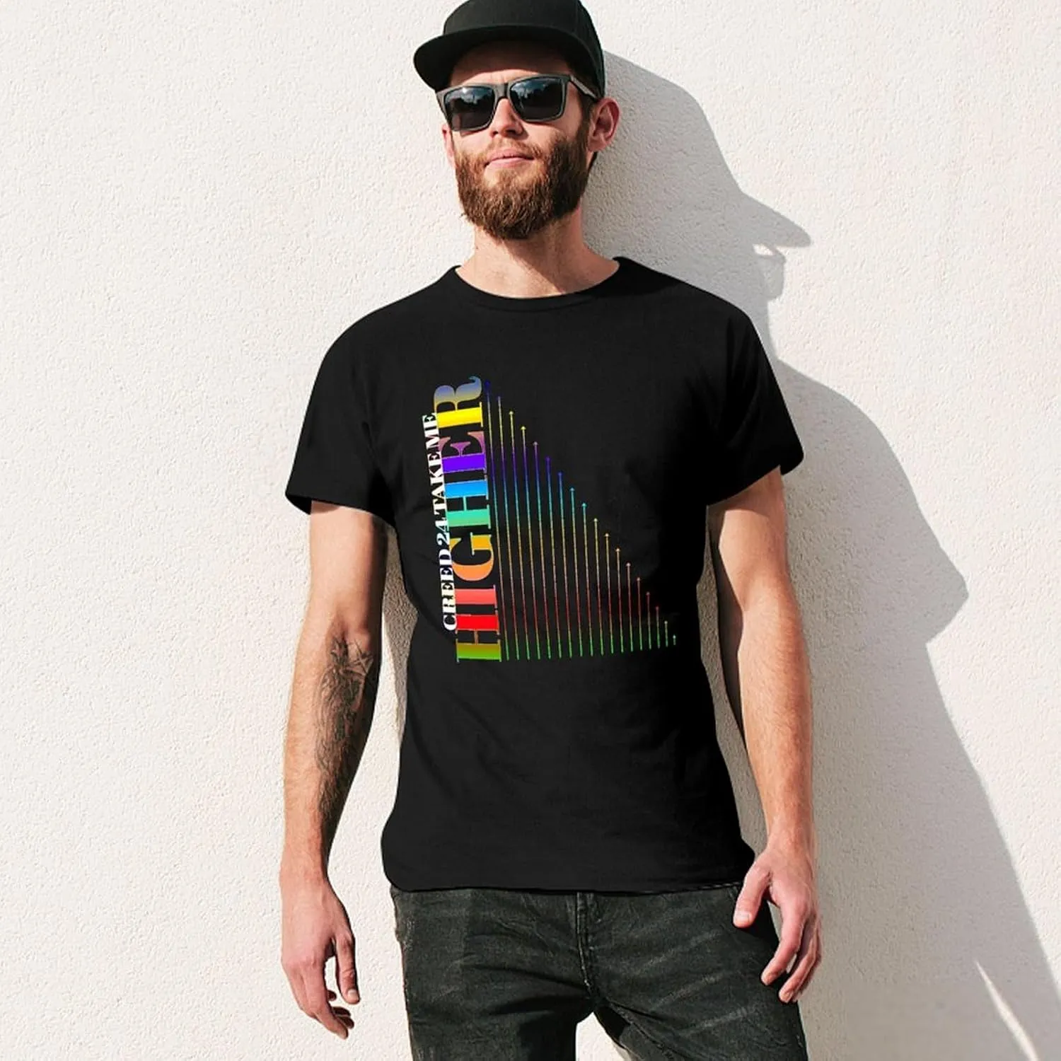 Men's Breathable Cotton T-Shirts Comfortable Cool Casual Crew Neck Shirts