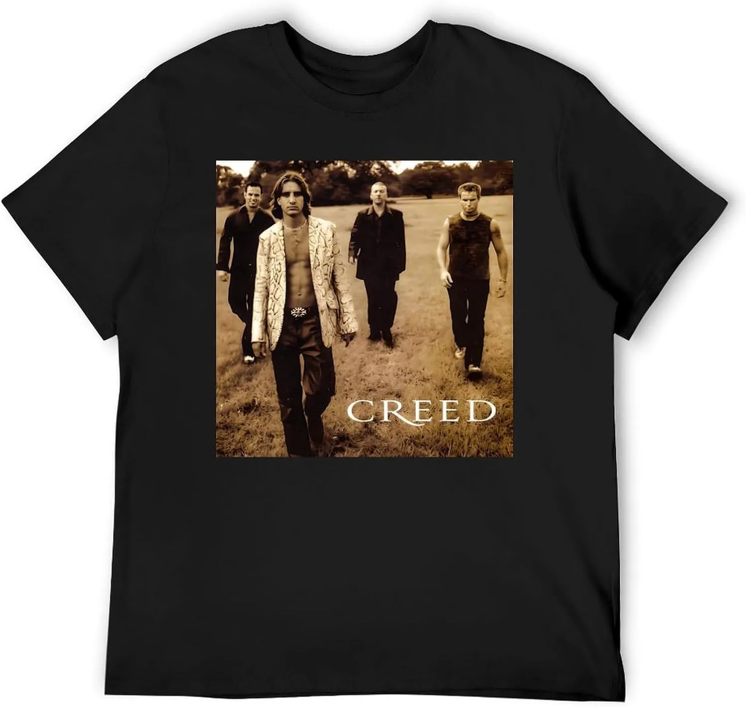 Men's Breathable Cotton T-Shirts Comfortable Cool Casual Crew Neck Shirts