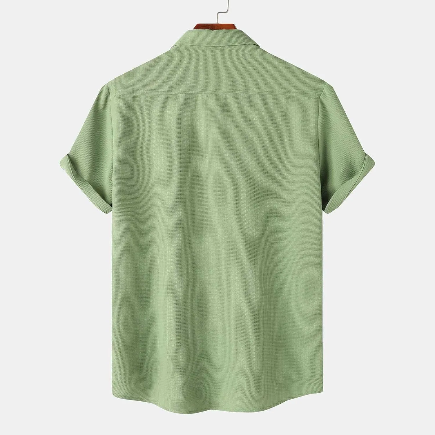 Men's Button Down Shirts Short Sleeve Casual Shirts Summer Beach Shirts Vacation Wedding Shirt
