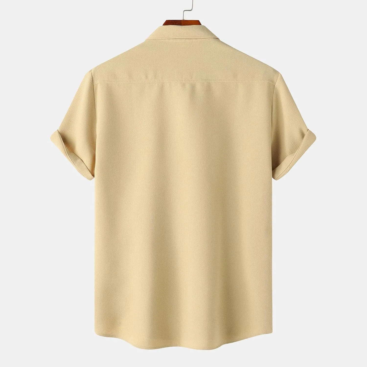 Men's Button Down Shirts Short Sleeve Casual Shirts Summer Beach Shirts Vacation Wedding Shirt