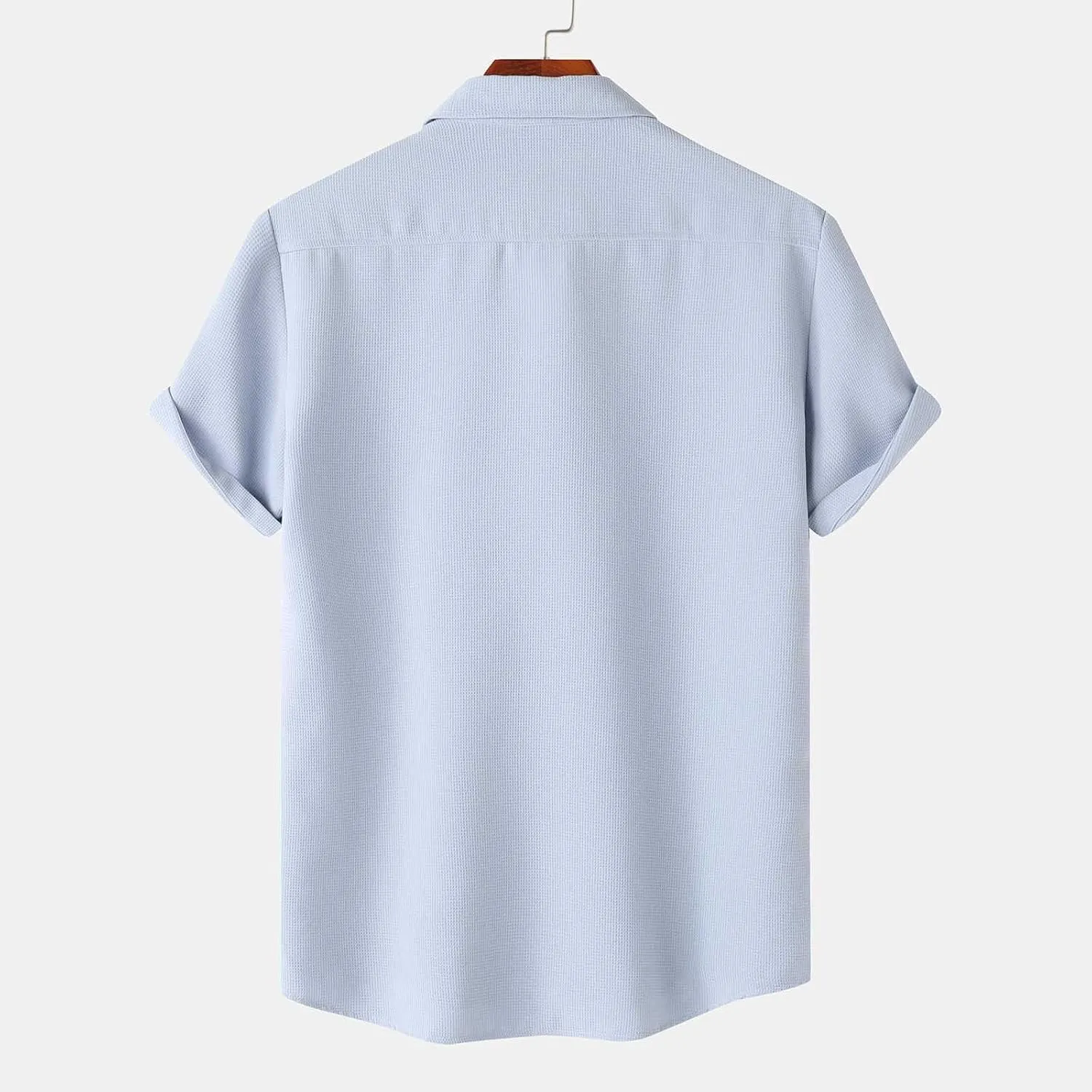 Men's Button Down Shirts Short Sleeve Casual Shirts Summer Beach Shirts Vacation Wedding Shirt