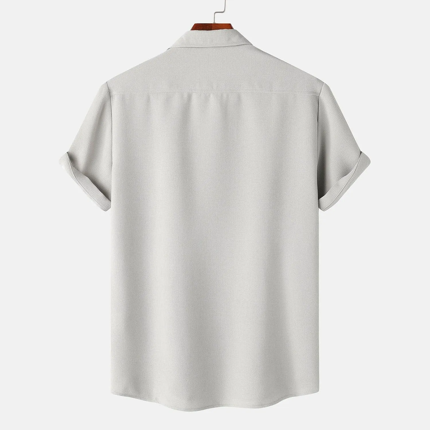 Men's Button Down Shirts Short Sleeve Casual Shirts Summer Beach Shirts Vacation Wedding Shirt