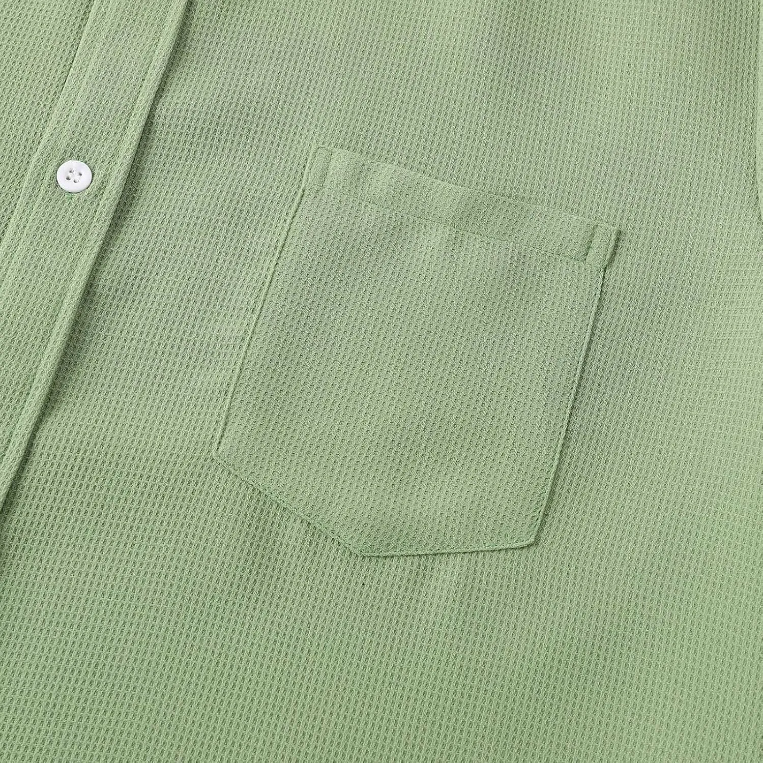 Men's Button Down Shirts Short Sleeve Casual Shirts Summer Beach Shirts Vacation Wedding Shirt