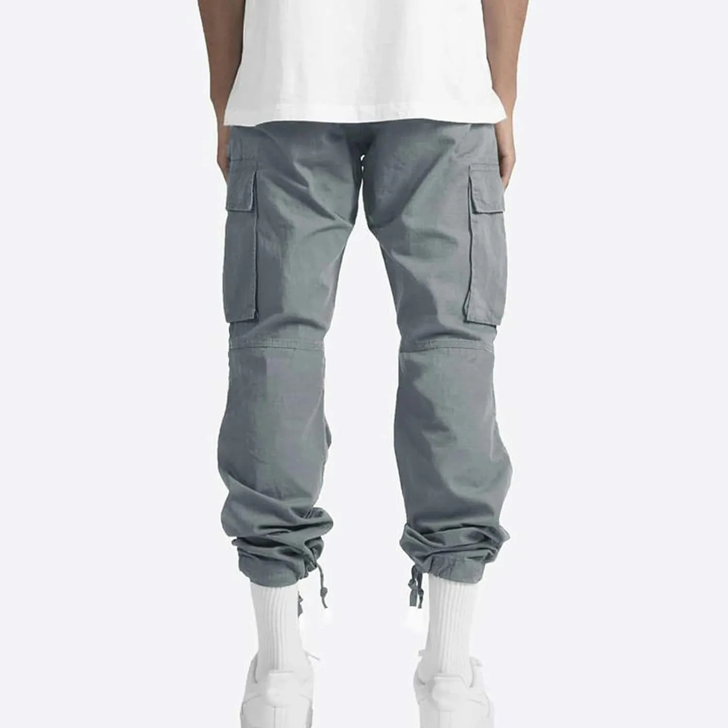 Mens Cargo Pants Relaxed Fit Casual Outdoor Athletic Cotton Joggers Lightweight Camping Hiking Pants with Pockets