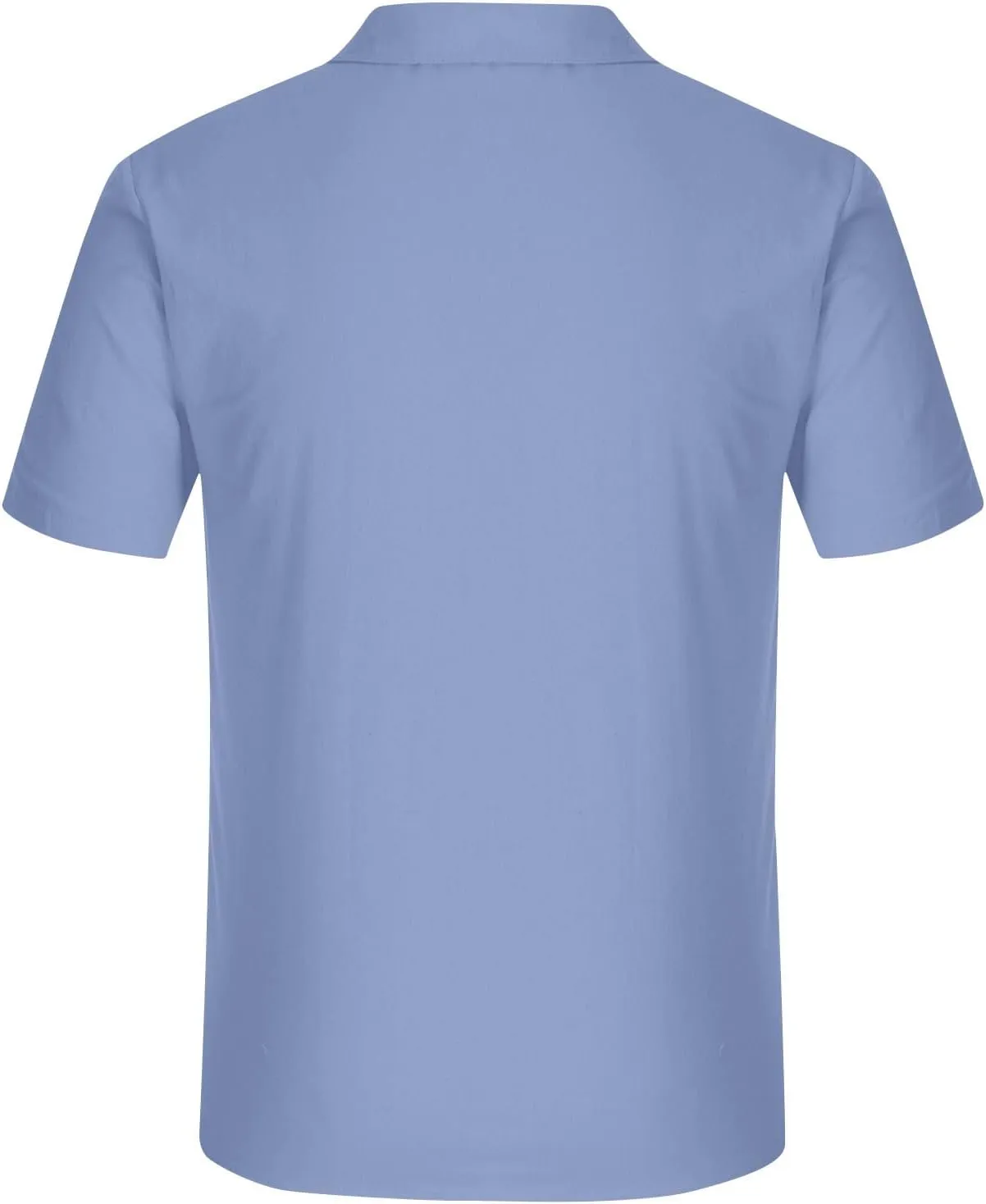 Mens Cargo Shirts Short Sleeve Cotton Linen Tactical T Shirts Multic Pockets Big & Tall Men Summer Hiking Tshirts