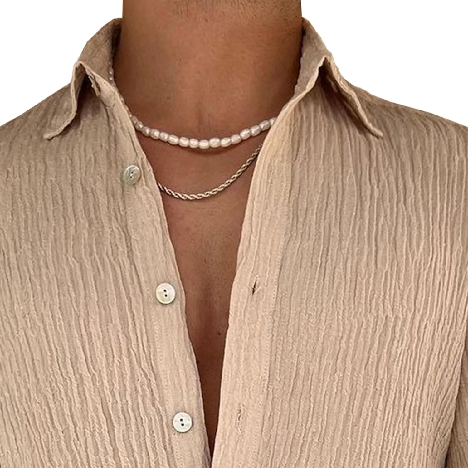 Men's Casual Button Down Shirts Lightweight Cotton Linen Short Sleeve Shirt Summer Shirts Tops