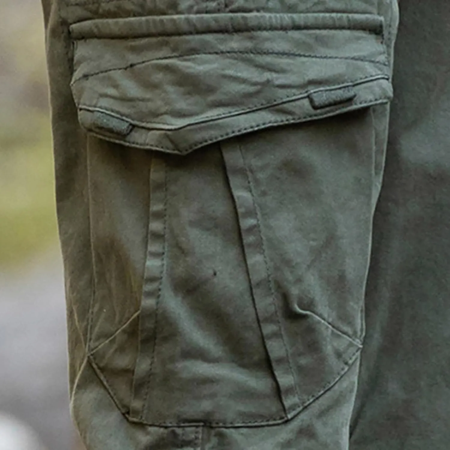 Mens Casual Cargo Pants Elastic Waist Stretch Drawstring Relaxed Fit Jogger Pants Classic Gym Hiking Workout Trousers
