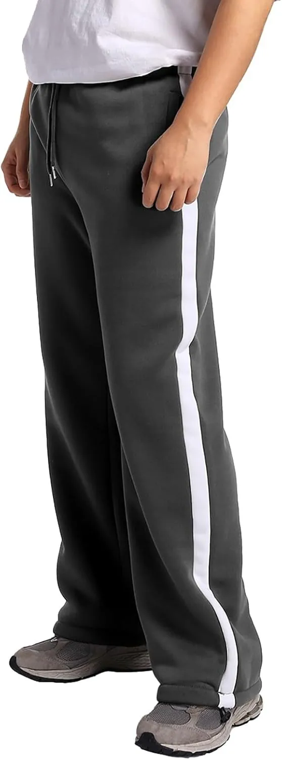 Men's Casual Cargo Pants Relaxed Fit Outdoor Hiking Workout Sweatpants, Stretch Drawstring Elastic Waist Jogger Pants