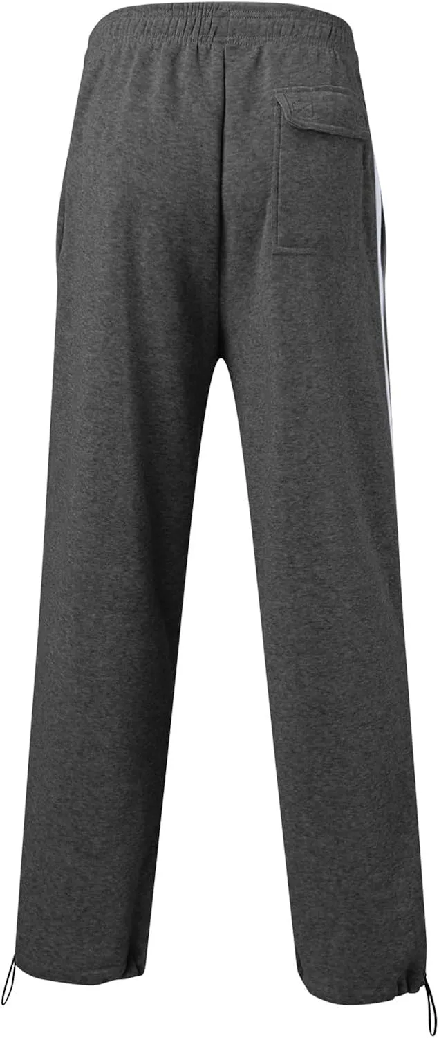 Men's Casual Cargo Pants Relaxed Fit Outdoor Hiking Workout Sweatpants, Stretch Drawstring Elastic Waist Jogger Pants