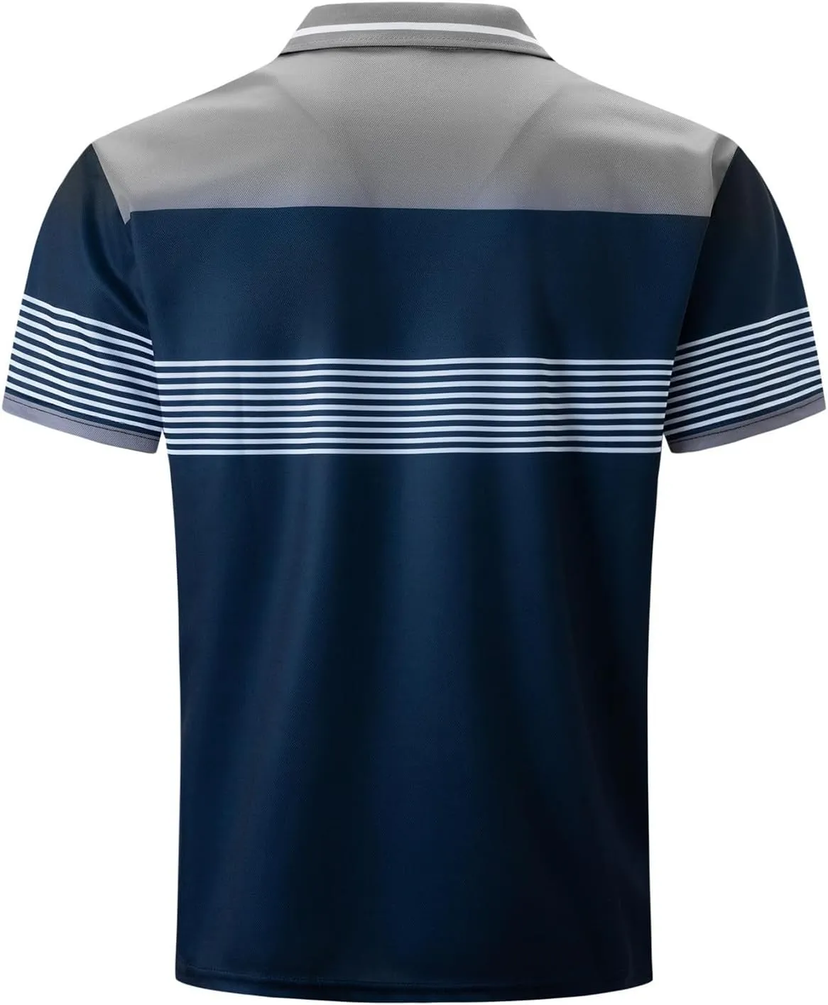 Men's Casual Golf Polo Shirts Collared Wrinkle Free Moisture Wicking Lightweight Business Summer Shirts