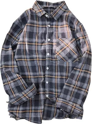 Men's Casual Shirts Fall Fashion Personality Striped Printed Button Down Lapel Long Sleeves Cardigan Blouse Tops