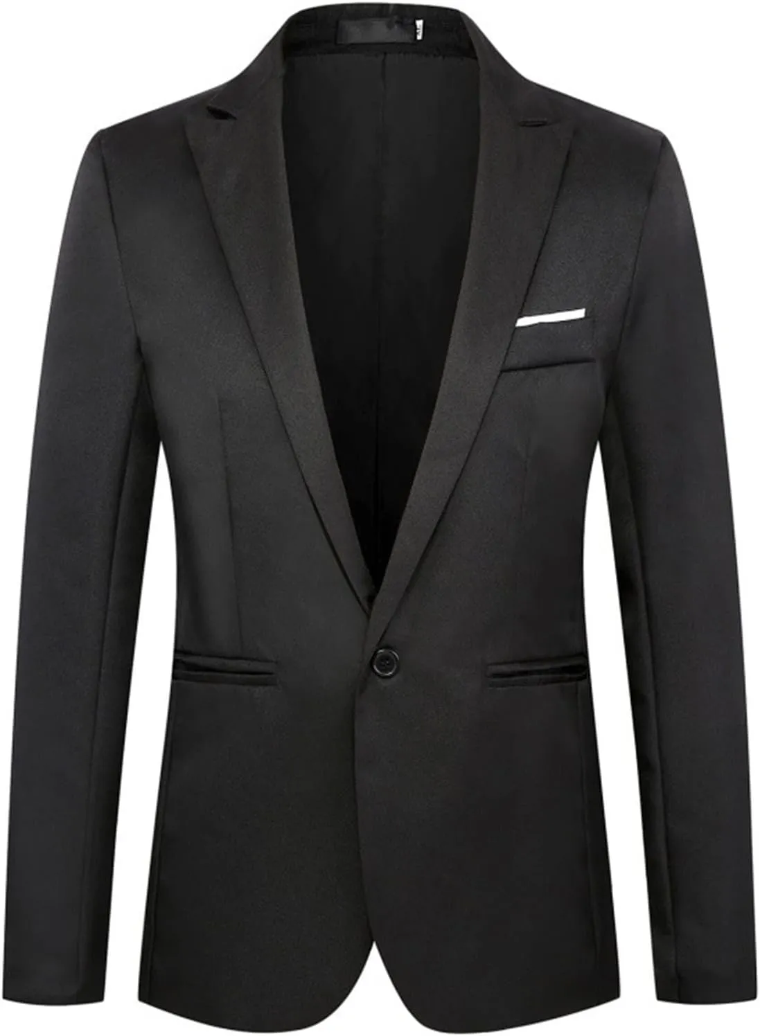 Mens Casual Suit Blazer Cardigan Jackets One Button Tuxedo Lightweight Formal Business Party Wedding Coats
