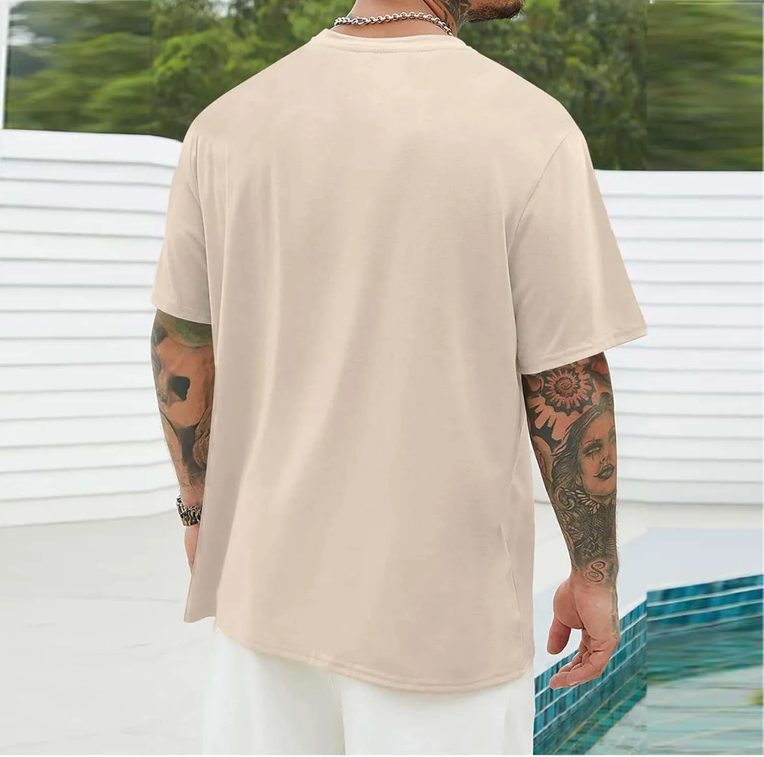 Men's Cotton Sleeve Summer Casual Tops Men's T Shirts Athletic Golf Polo Mens Short Sleeve Shirts Mens Henley