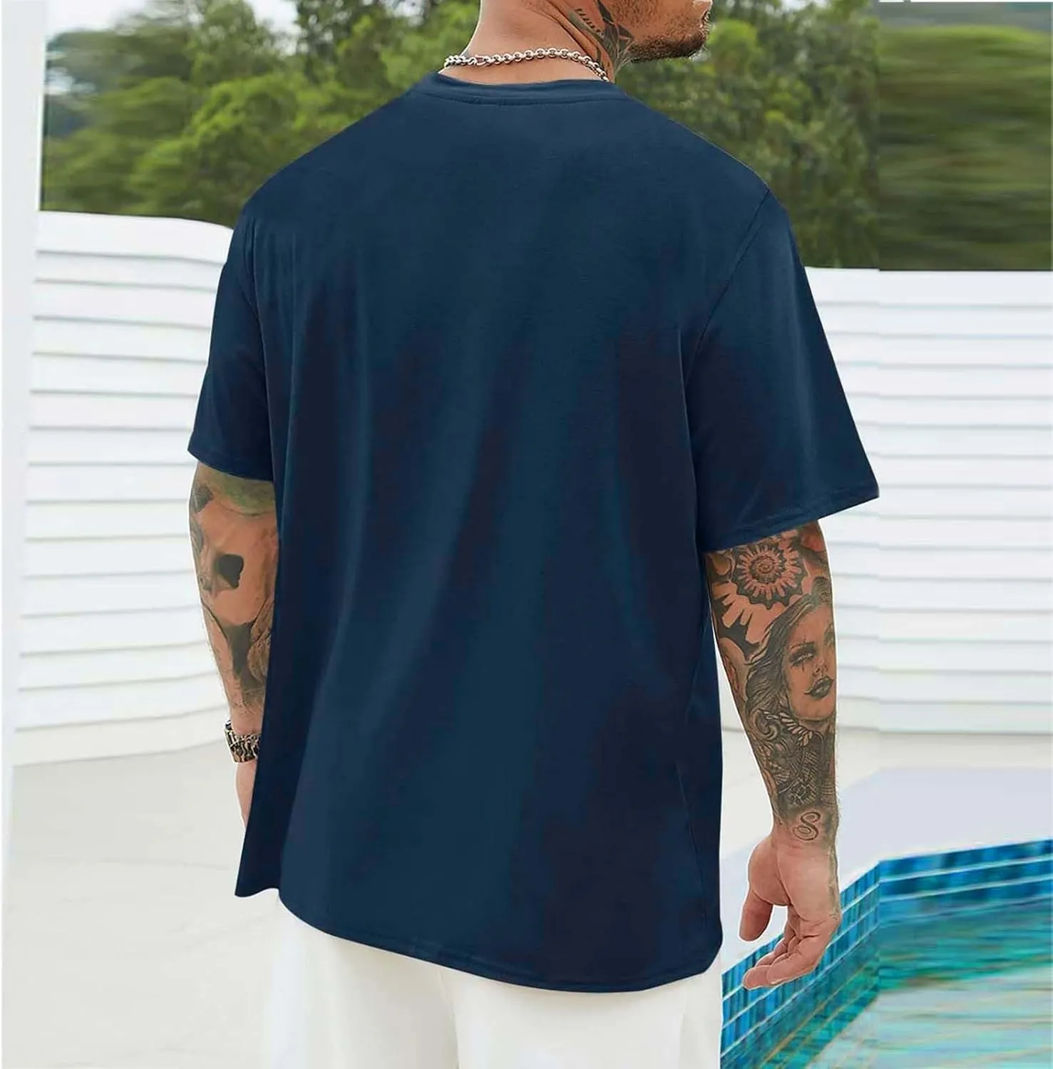 Men's Cotton Sleeve Summer Casual Tops Men's T Shirts Athletic Golf Polo Mens Short Sleeve Shirts Mens Henley
