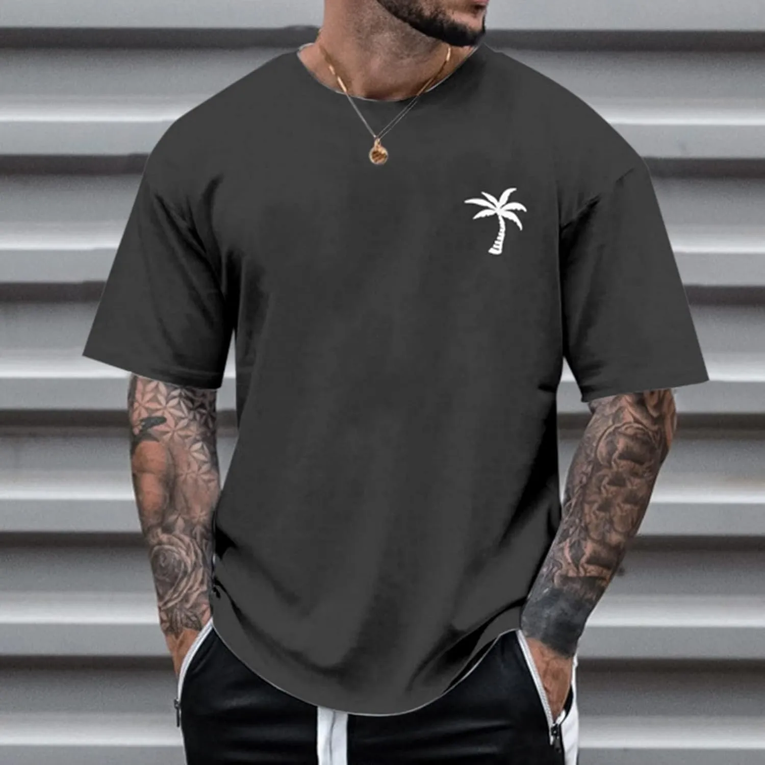 Men's Cotton Sleeve Summer Casual Tops Men's T Shirts Athletic Golf Polo Mens Short Sleeve Shirts Mens Henley