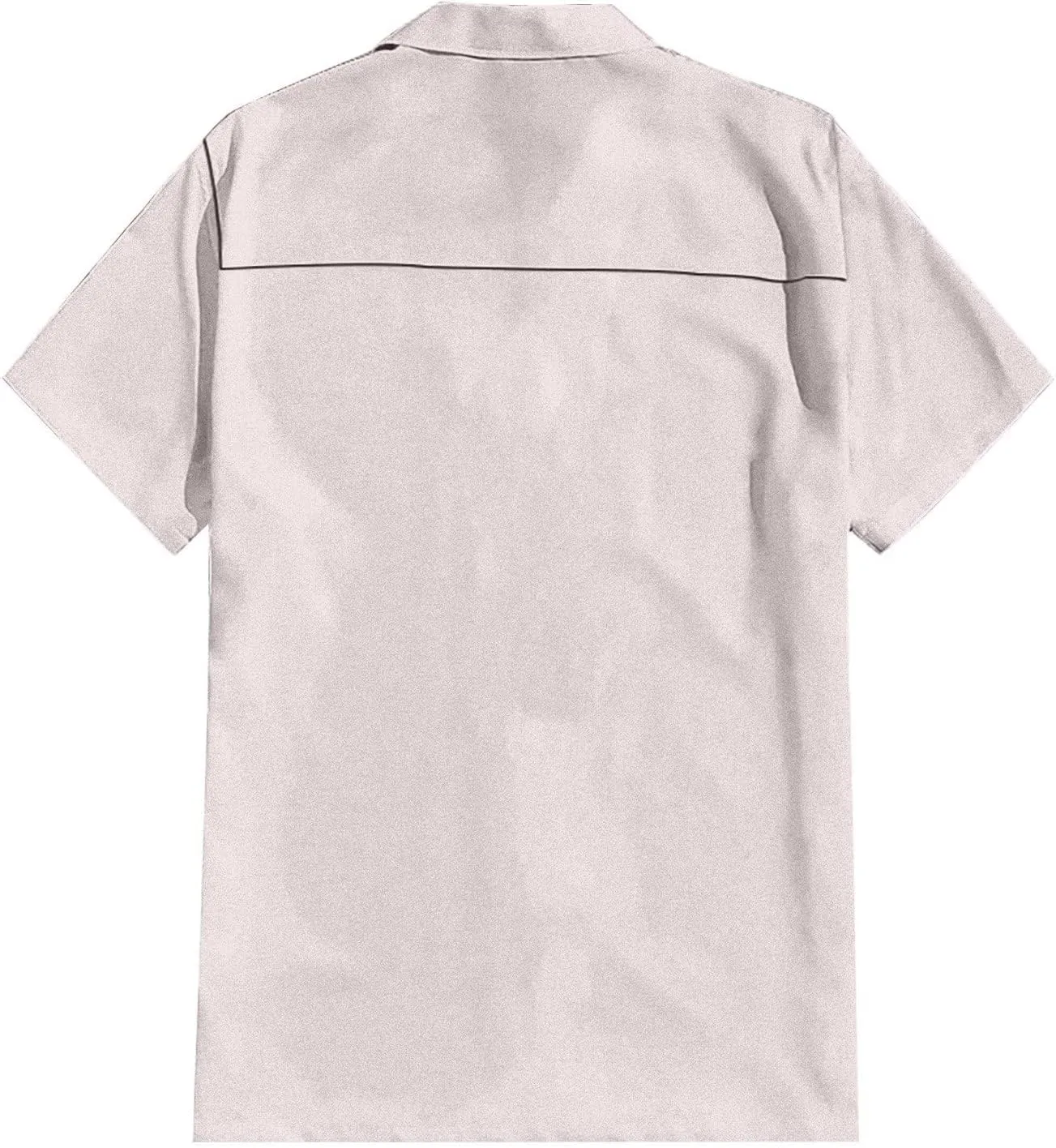 Men's Cuban Guayabera Shirts Button up Cardigan Casual Male Big and Tall Short Sleeve Shirts Lightweight Travel