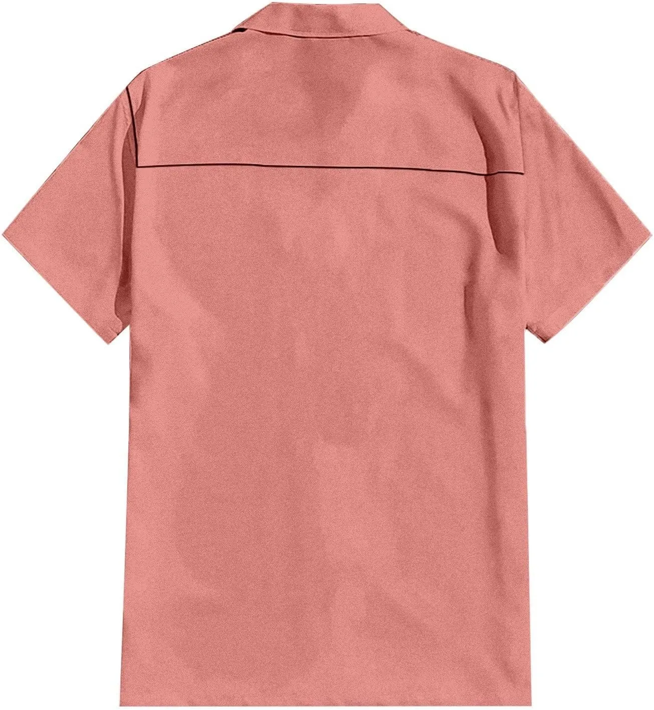 Men's Cuban Guayabera Shirts Button up Cardigan Casual Male Big and Tall Short Sleeve Shirts Lightweight Travel