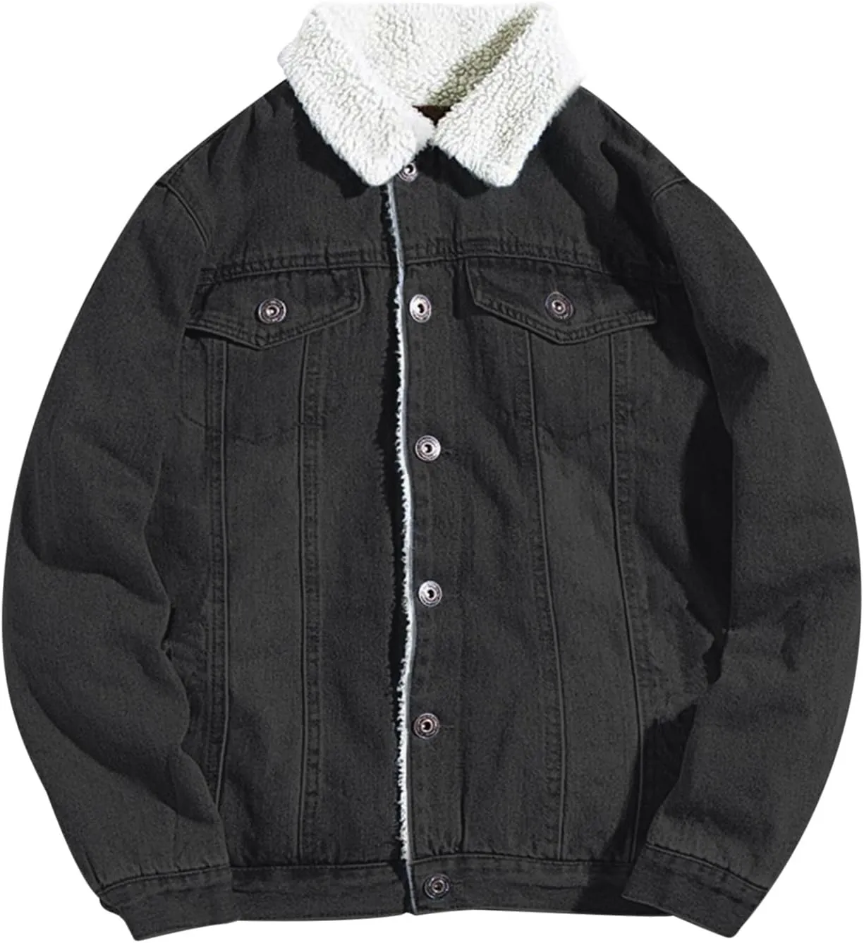 Men's Denim Jackets Thick Fleece Lined Trucker Jackets Casual Jean Coat Fashion Winter Warm Outwear Jacket