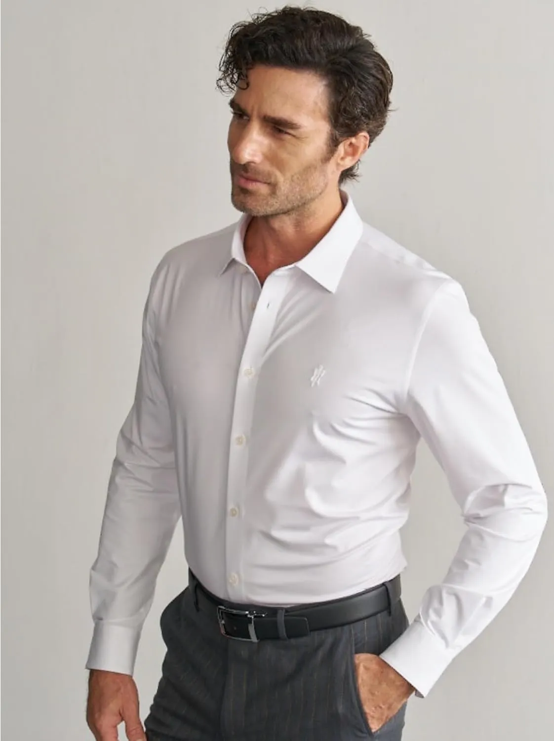Mens Dress Shirts Slim Fit Wrinkle Free Stretch Non Iron Soft French Cuff Button Down Shirts