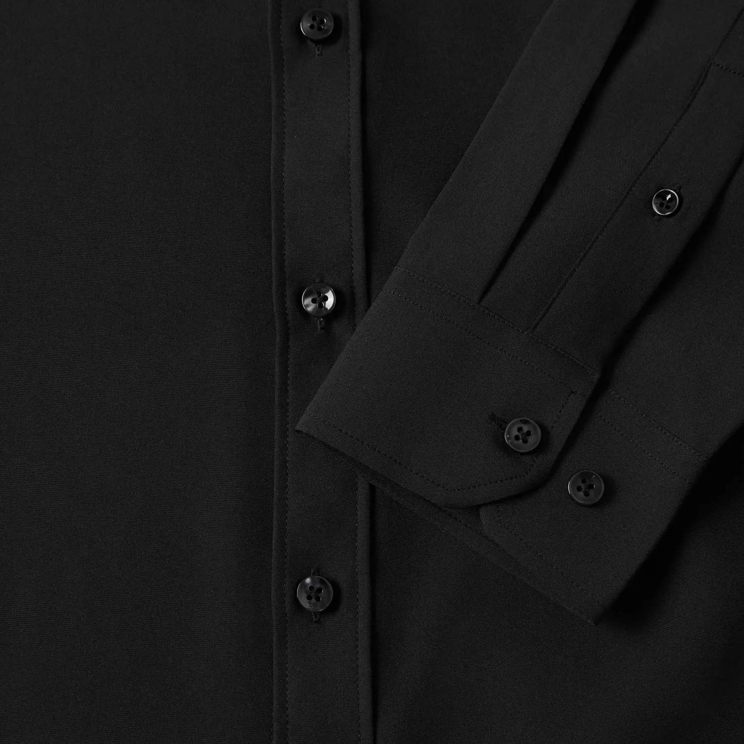 Men's Dress Shirts Solid Wrinkle-Free Long Sleeve Button Down Shirt Regular Fit Formal Shirts