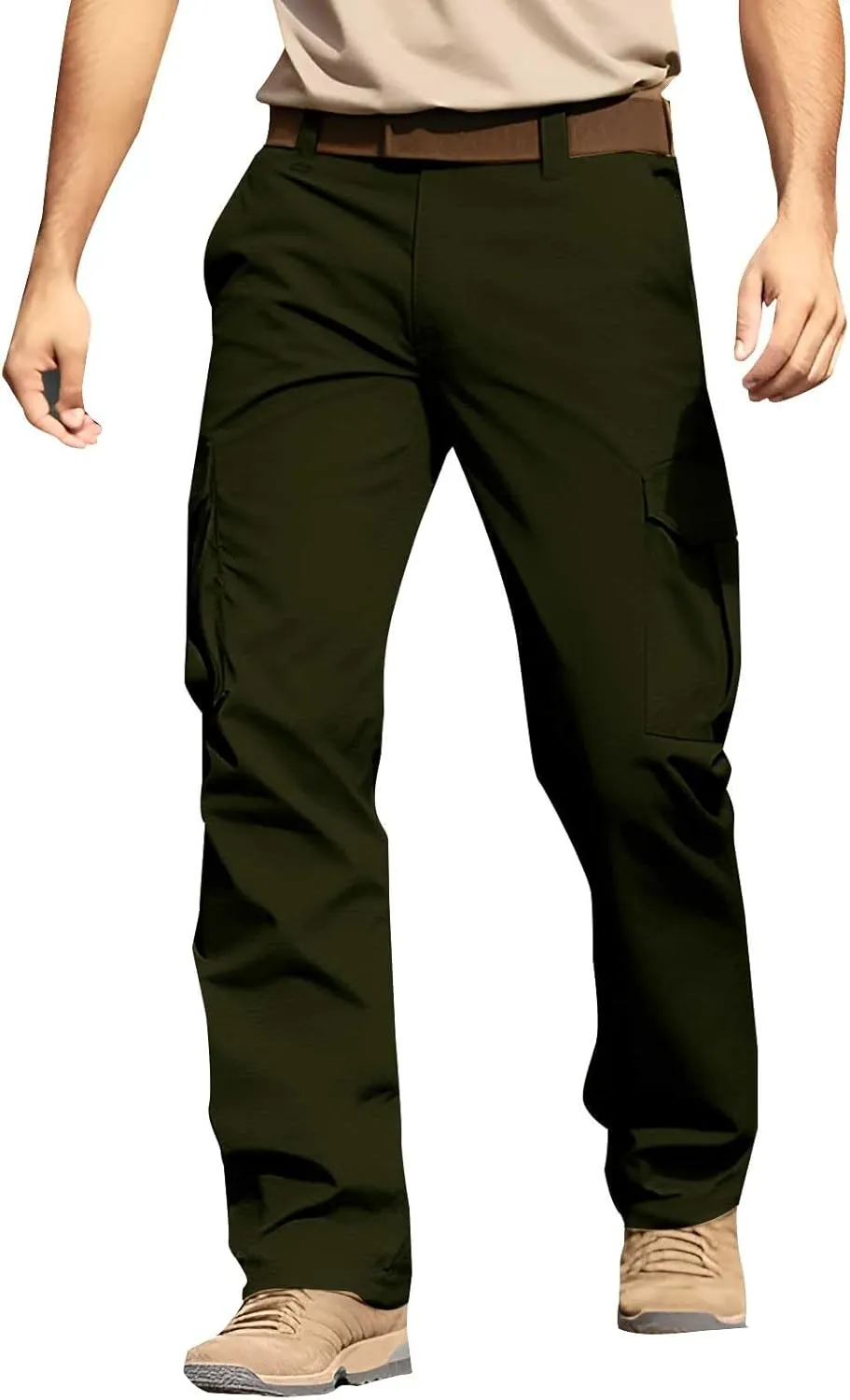 Men's Fleece Lined and Windproof and Rainproof Pants Winter Warm Training Pants Active Thermal Jogger Fleece Lined