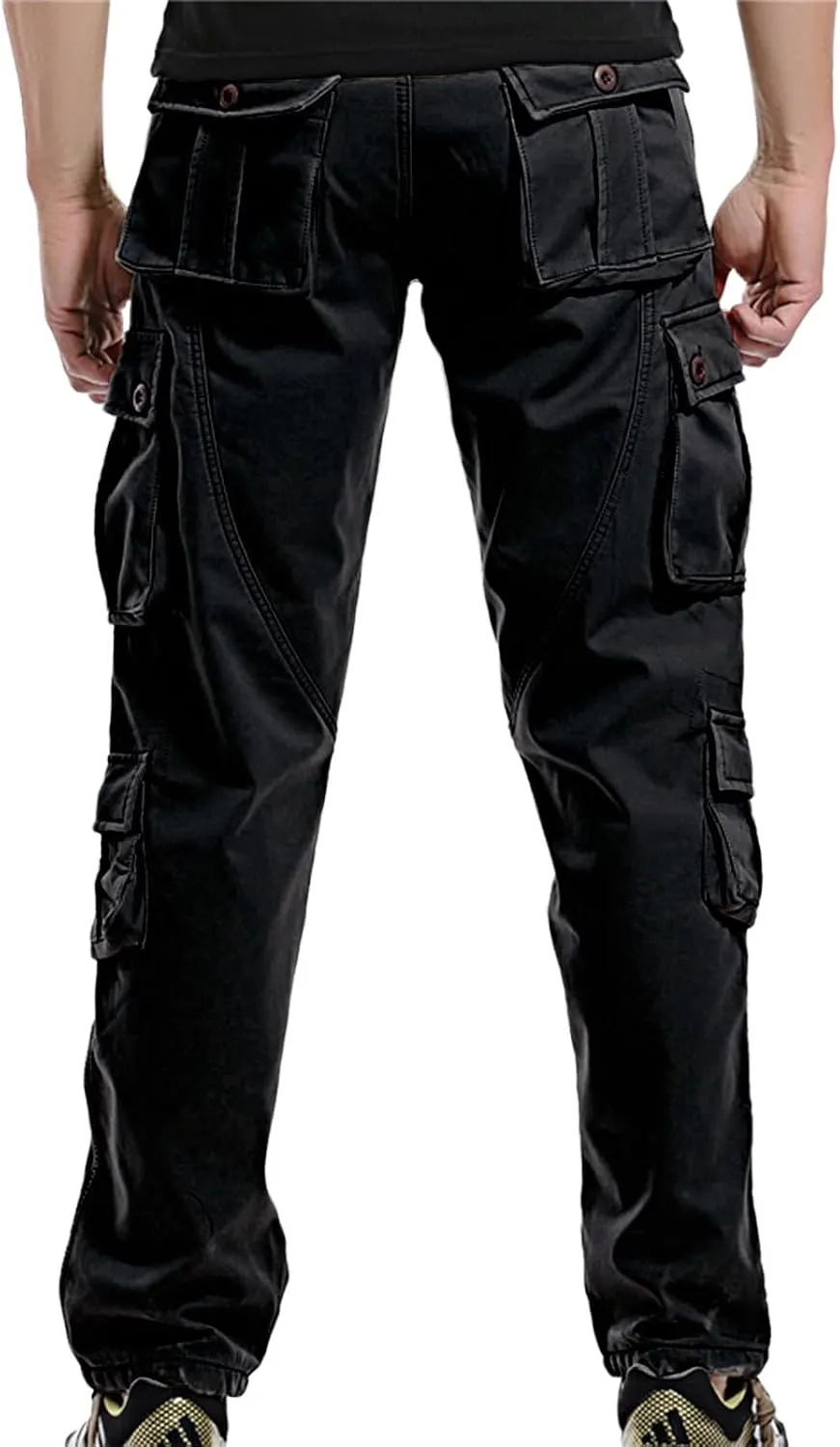 Men's Fleece Lined Cargo Pant Sweatpants Jogging Sweatpants High Comfort Casual Pants Fleece Lined Pants Mens Lined