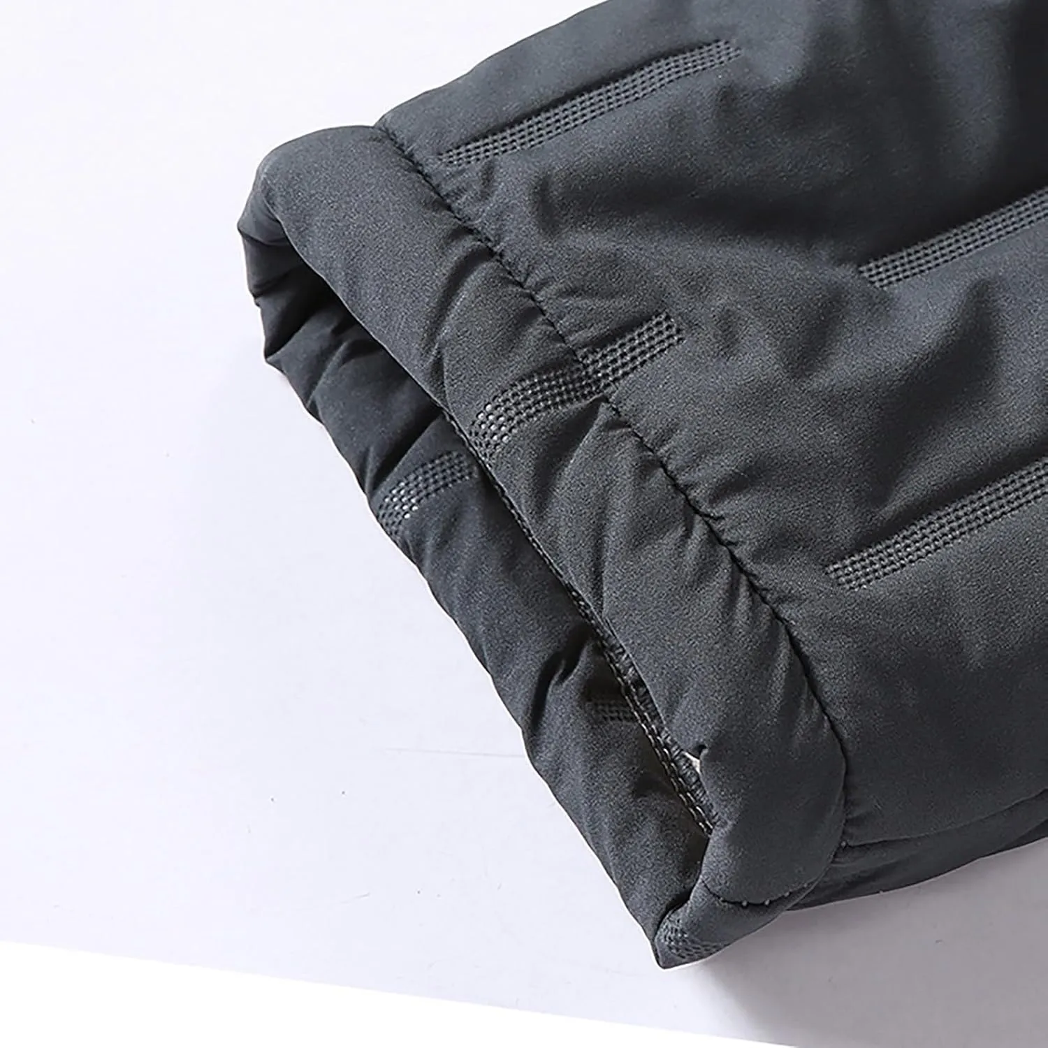 Men's Fleece Lined Joggers Unisex Fleece Lined Waterproof Pants Thermal Hiking Workout Running Pants with Pockets