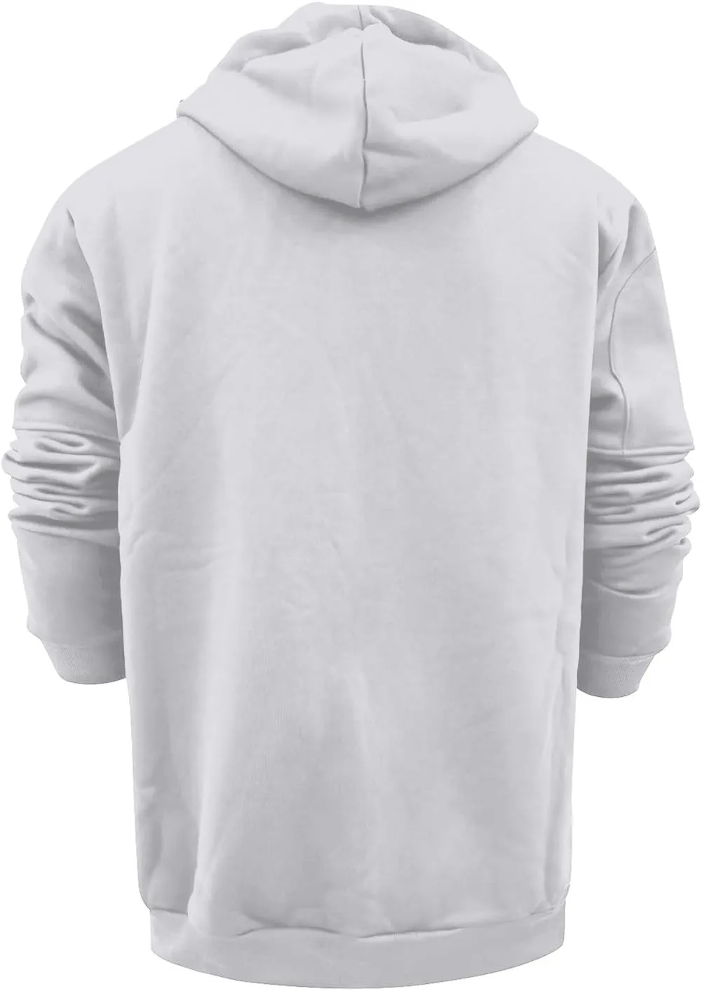 Men's Full Zipper Hoodie Long-Sleeved Drawstring Casual Hooded Sweater with Pockets Jogging Track and Filed Gym Hoodie