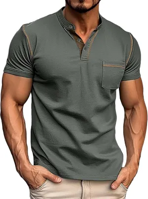 Men's Golf Polo Shirts Crewneck Dry Fit Wrinkle Free Lightweight Business Summer Shirts 2025