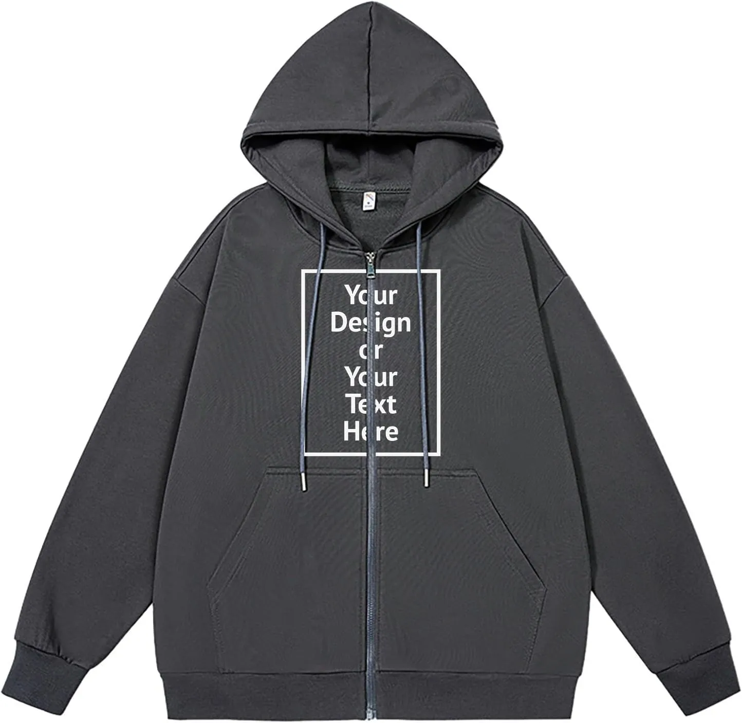 Men'S Hoodie Full Zip Up Sweatshirt With Pockets Oversized And Comfortable Outdoor Jackets For Men,Hooded Sweatshirts
