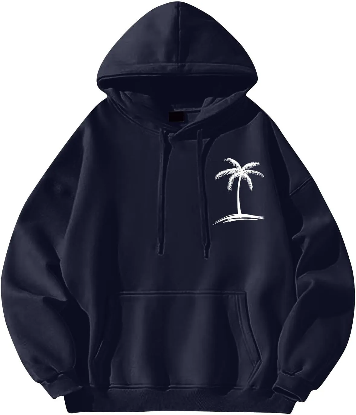 Mens Hoodies Pullover Oversized Hoodie Solid Color Letter Printed Fall Fleece Sweatshirts Long Sleeve Pullover Hoodies