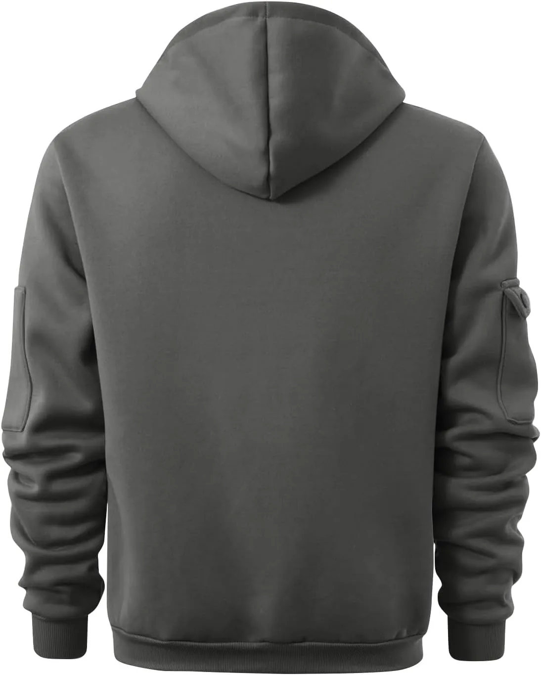 Mens Hoodies Pullover Tactical Fleece Lined Quarter Zip Hooded Sweatshirt Drawstring Plus Size Hoodie with Pockets