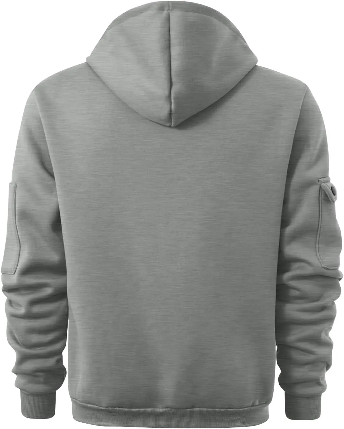 Mens Hoodies Pullover Tactical Fleece Lined Quarter Zip Hooded Sweatshirt Drawstring Plus Size Hoodie with Pockets