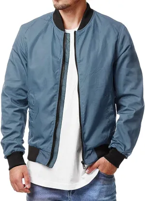 Mens Jacket Mens Bomber Jacket Lightweight Slim Fit Softshell Windbreaker