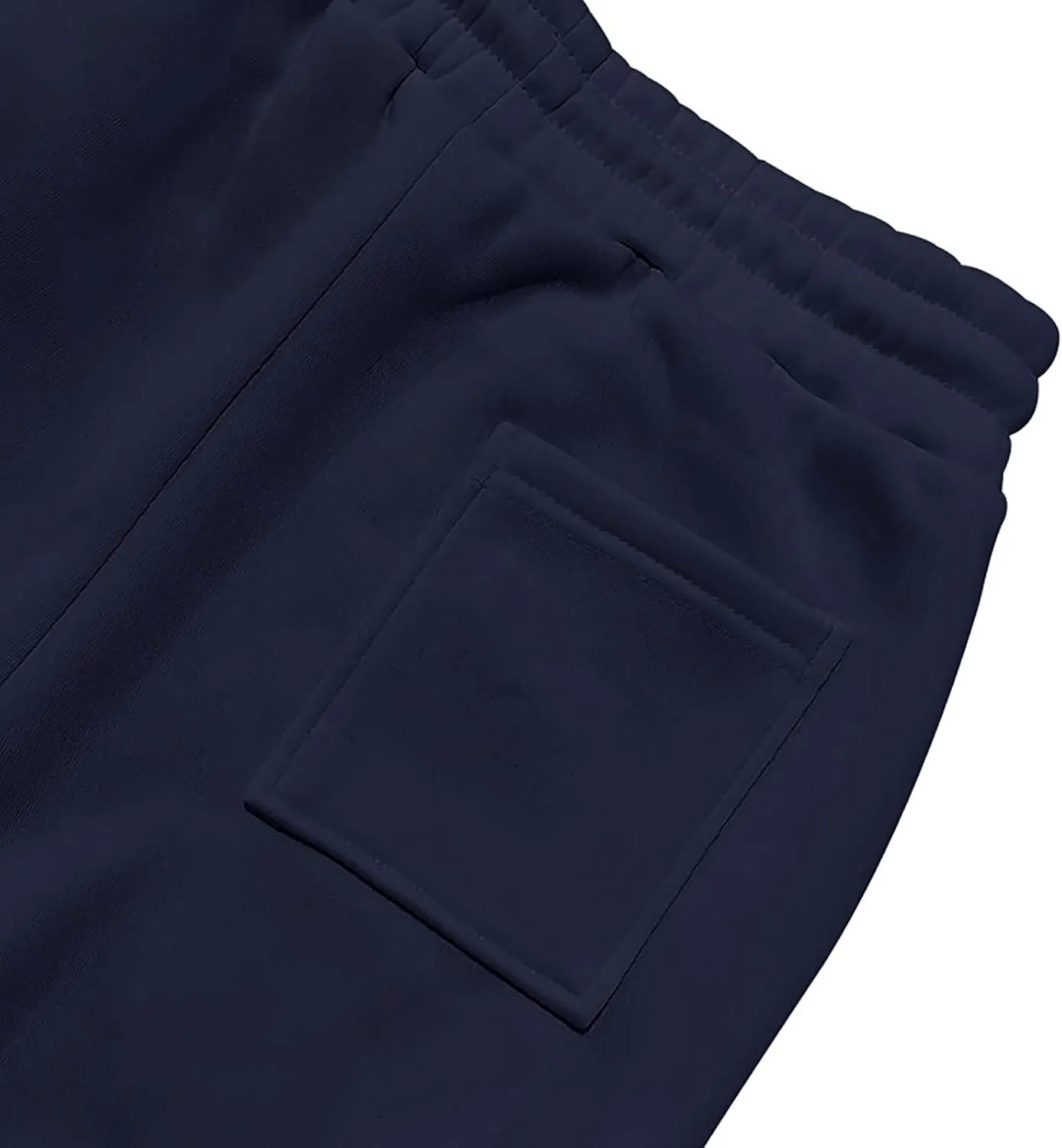 Mens Joggers with Pockets Drawstring Waist Heavyweight Sweatpants Baggy Winter Casual Fleece Lined Cargo Pants
