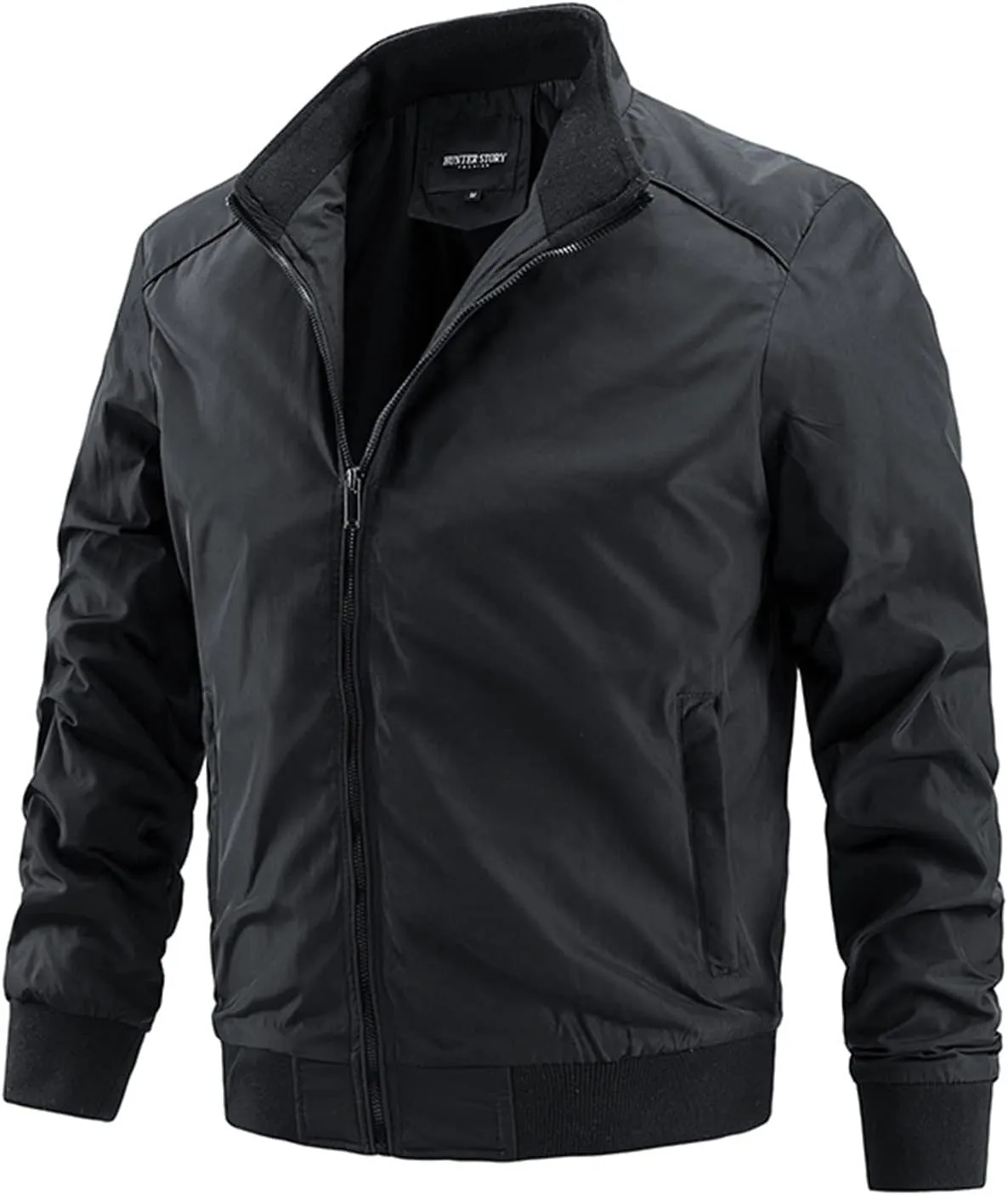 Men's Lightweight Bomber Jacket Casual Softshell Jackets Slim Fit Hiking Windbreaker Fall Spring Outdoor Fashion Coat