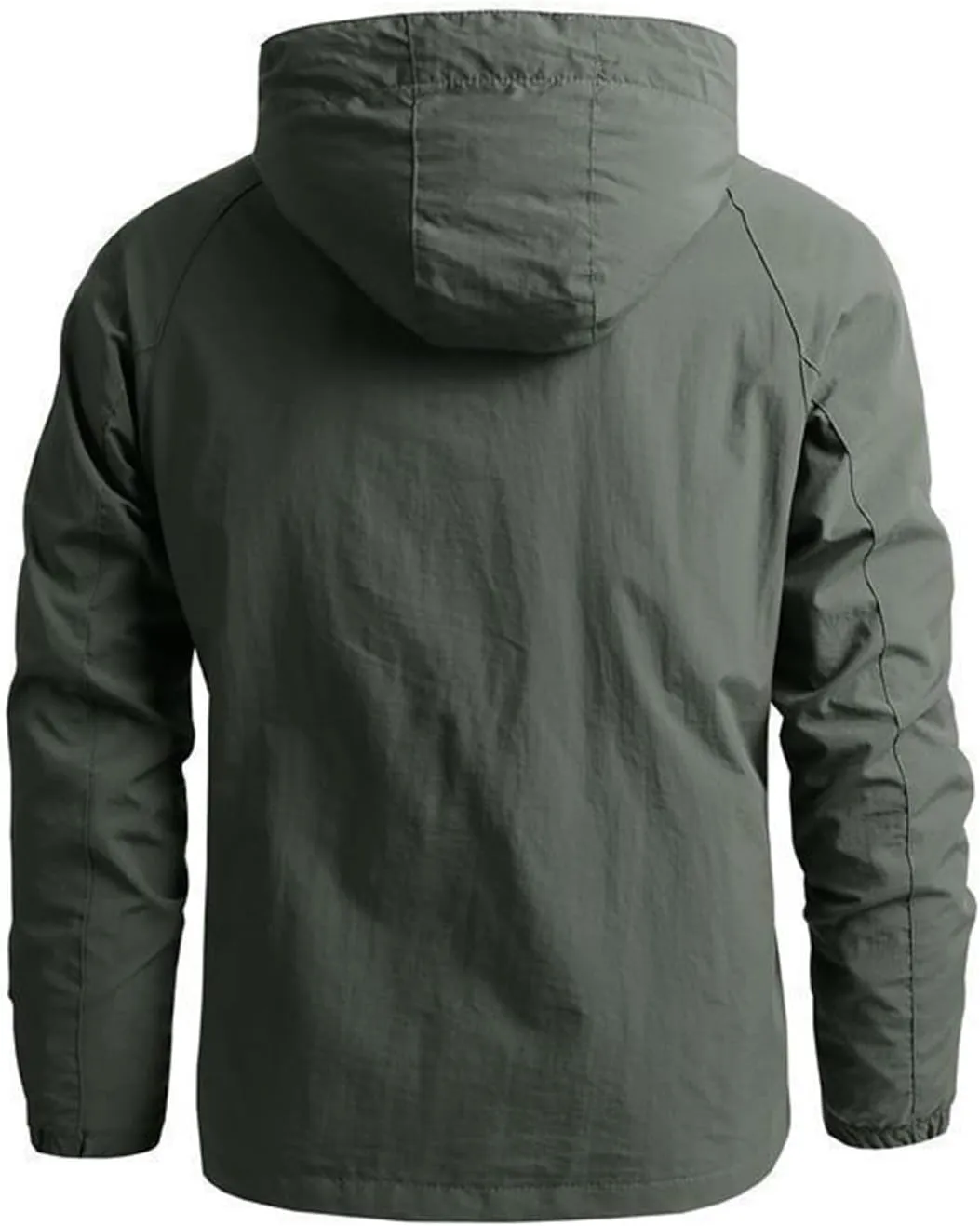 Mens Lightweight Jackets Waterproof Rain Jacket Packable Breathable Hood Shell Raincoat Hiking Travel Coat Windbreaker