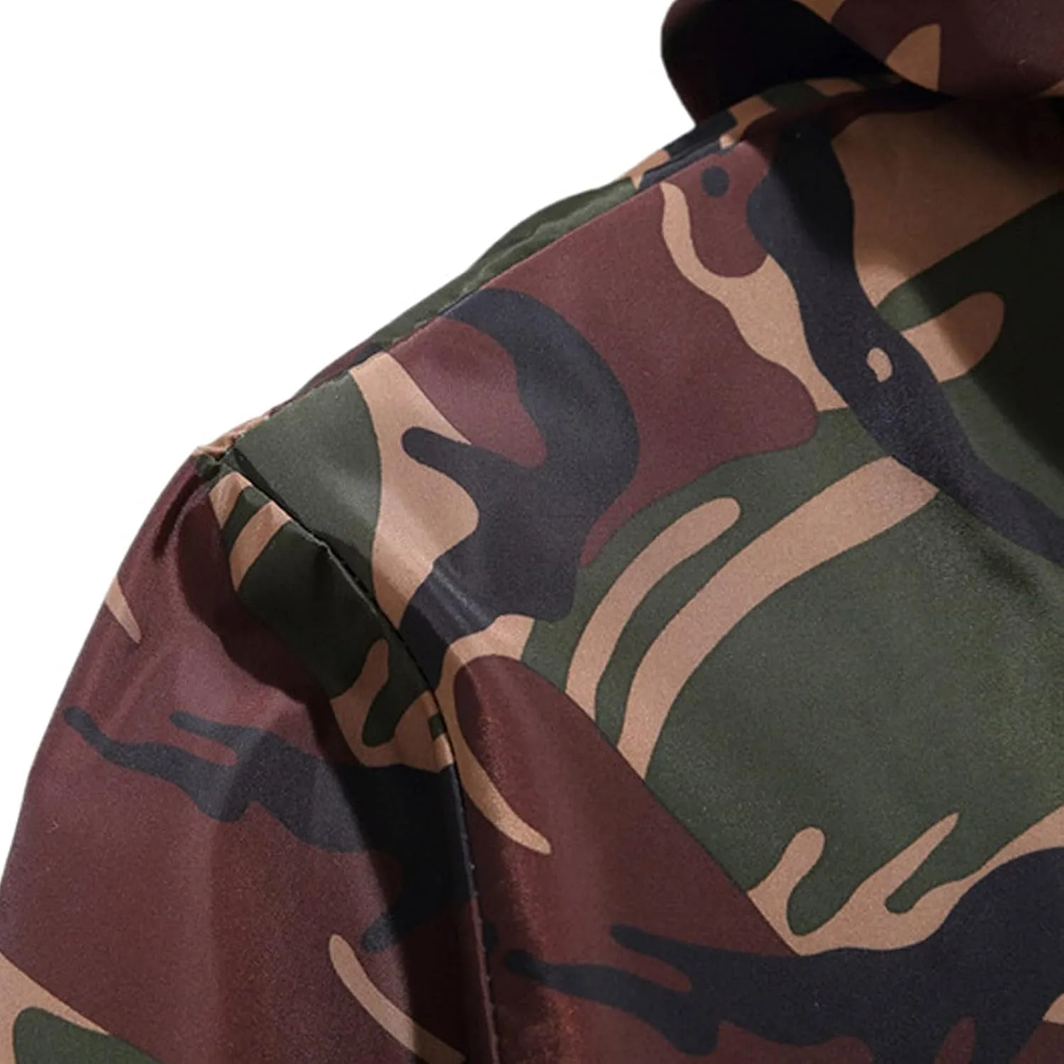 Men's Lightweight Softshell Jacket Fleece Lined Drawstring Hooded Water Resistant Winter Hiking Windbreaker Jackets