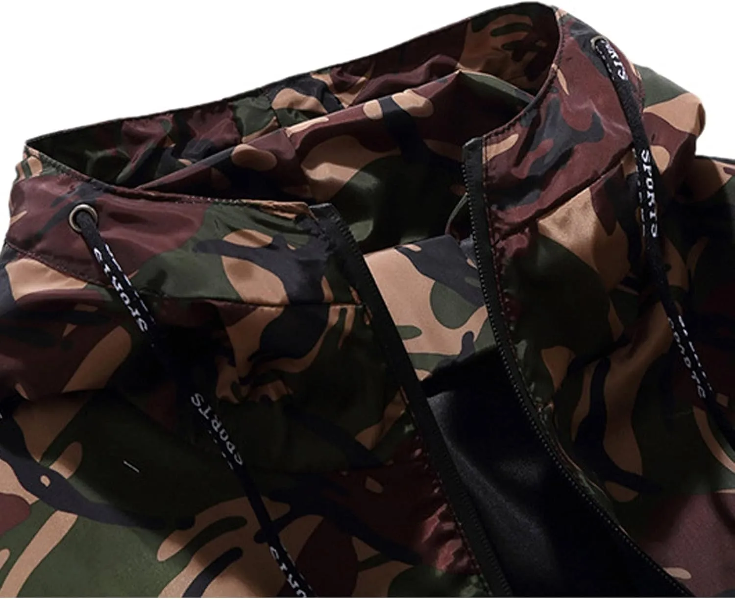 Men's Lightweight Softshell Jacket Fleece Lined Drawstring Hooded Water Resistant Winter Hiking Windbreaker Jackets