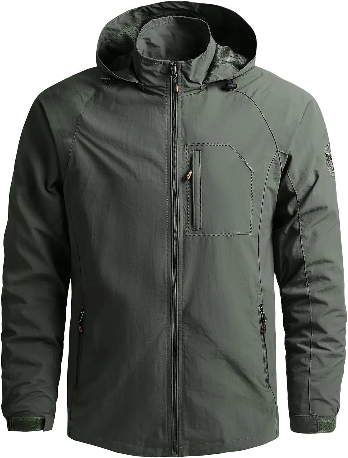 Mens Lightweight Softshell Jacket Fleece Lined Hooded Water Resistant Winter Hiking Windbreaker Hoodies Soild Jackets